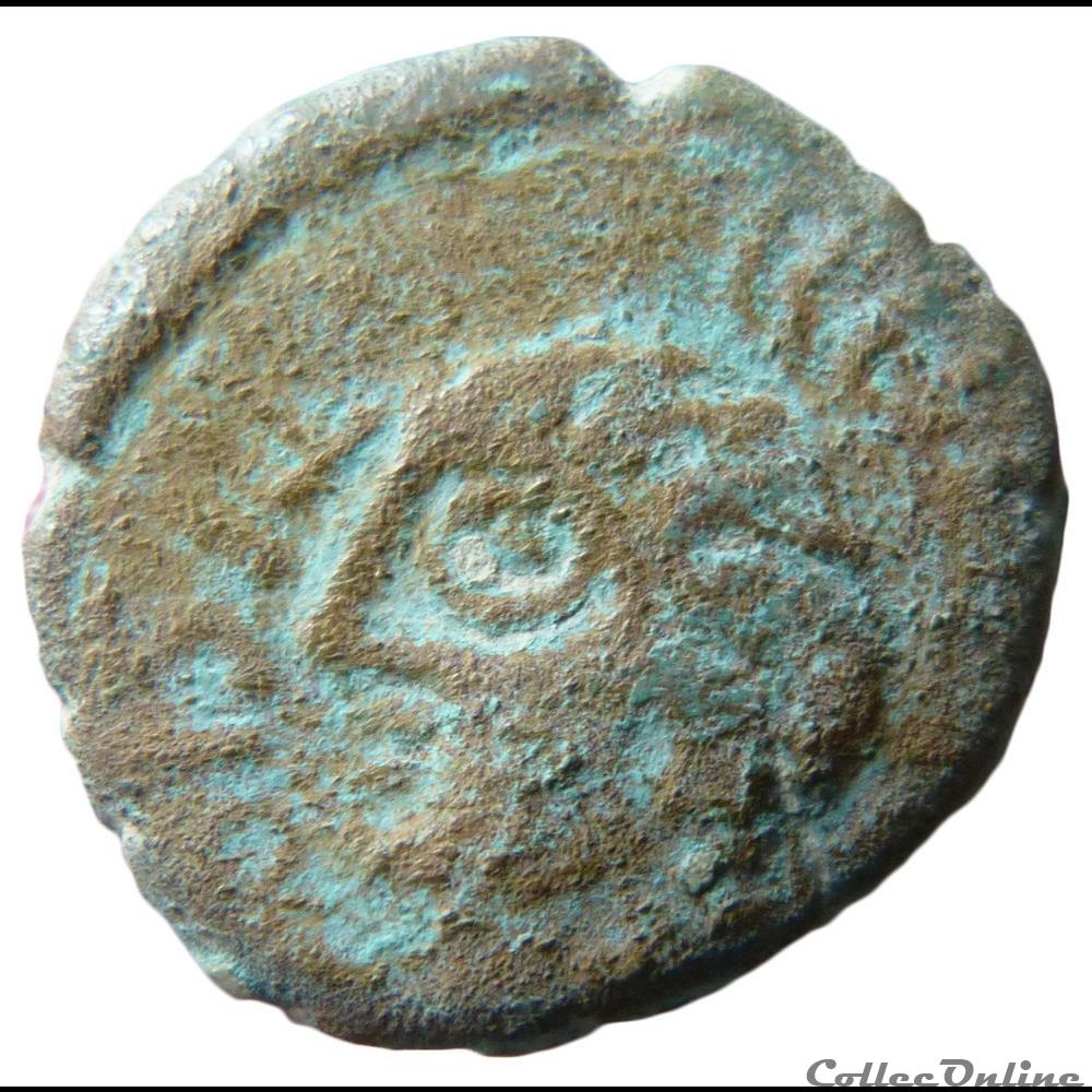 Série 71 DT 596 bronze ATISIOS REMOS monnaie antique gauloise serie 71 dt 596 bronze atisios remos