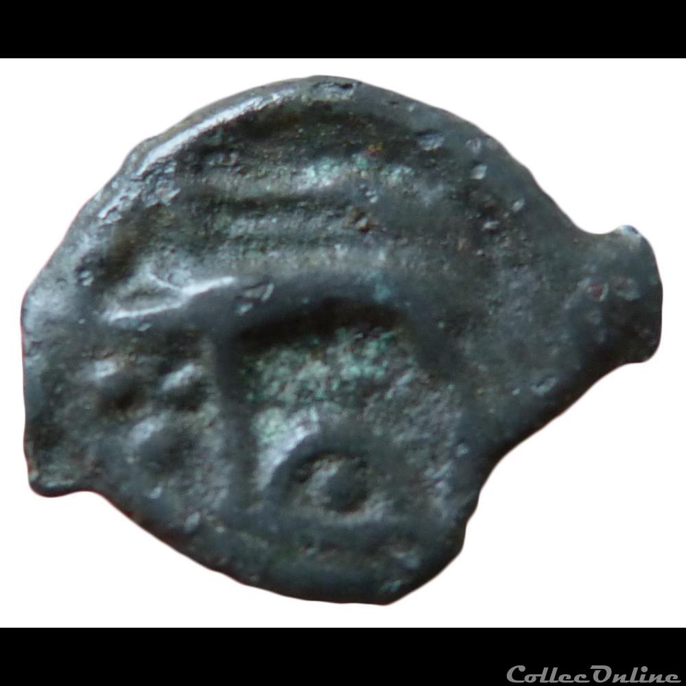 Série 968 DT S 3264 A var potin à la tête janiforme monnaie antique gauloise serie 968 dt s 3264 a var potin a la tete janiforme
