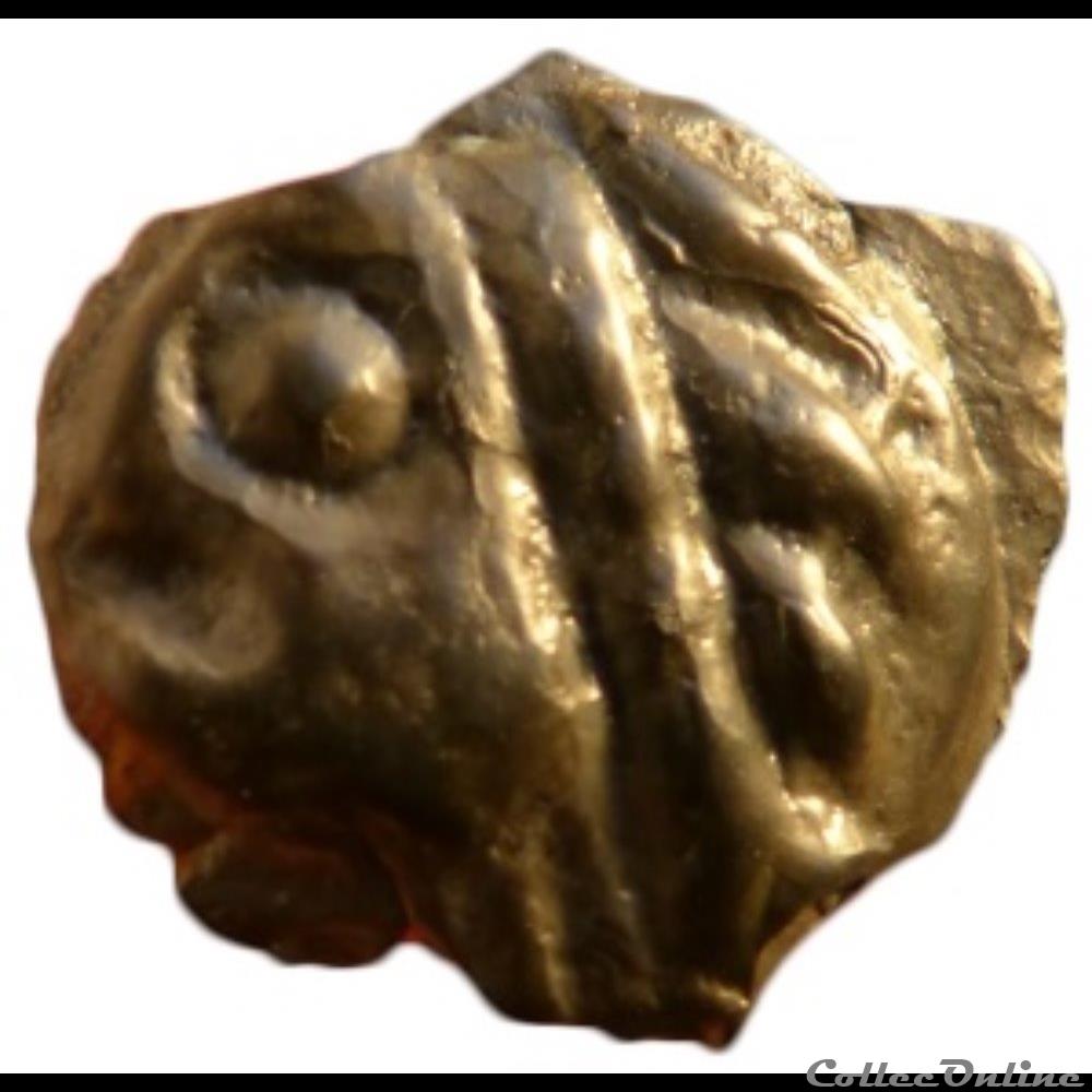Série 38 ( classe I c ) potin à la tête d'indien / sanglier à droite monnaie antique gauloise serie 38 classe i c potin a la tete indien sanglier a droite