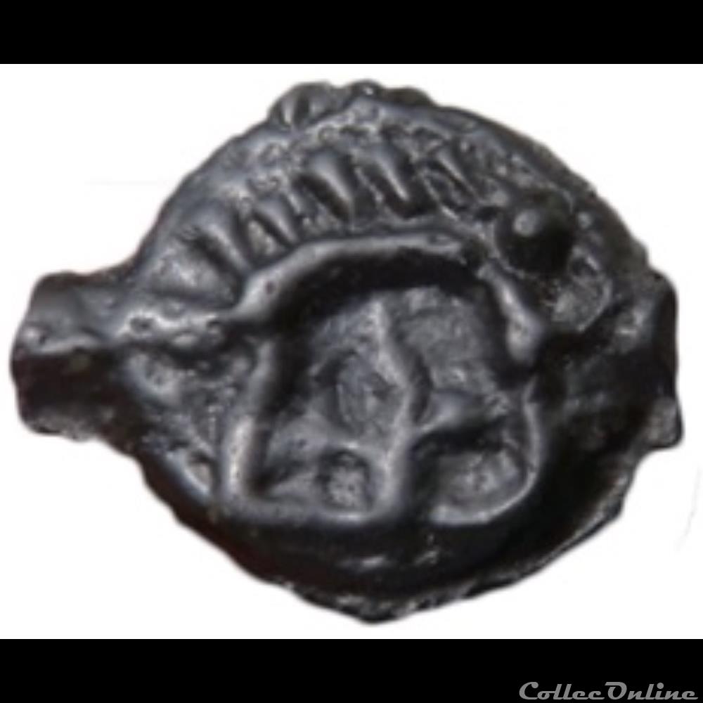 Série 38 ( classe I k ) potin à la tête d'indien monnaie antique gauloise serie 38 classe i k potin a la tete indien