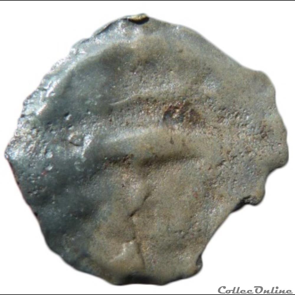 Série 968 DT S 3264 A var potin à la tête janiforme monnaie antique gauloise serie 968 dt s 3264 a var potin a la tete janiforme