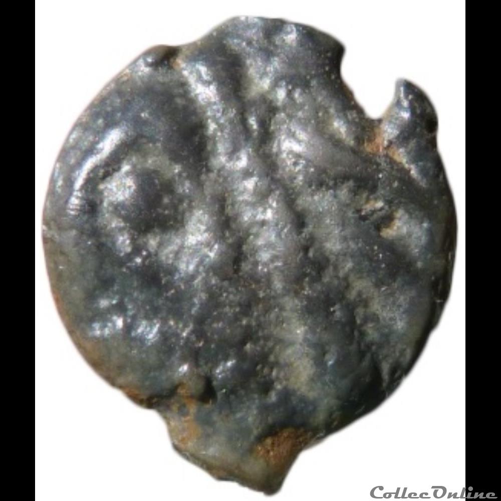 monnaie antique gauloise serie 38 classe i j potin a la tete indien