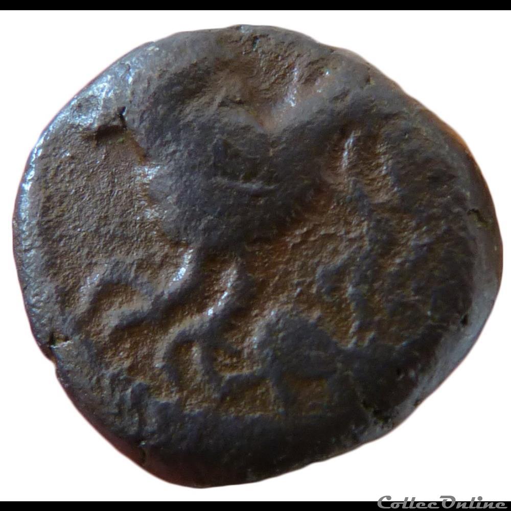 monnaie antique gauloise serie 71 dt 596 bronze atisios remos