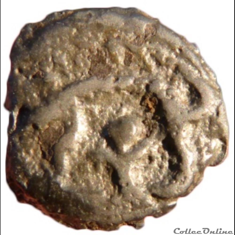 Série 38 ( classe I k ) potin à la tête d'indien monnaie antique gauloise serie 38 classe i k potin a la tete indien