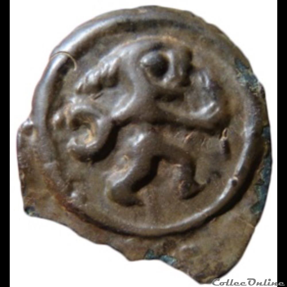 Série 24 DT 155 potin au guerrier courant monnaie antique gauloise serie 24 dt 155 potin au guerrier courant