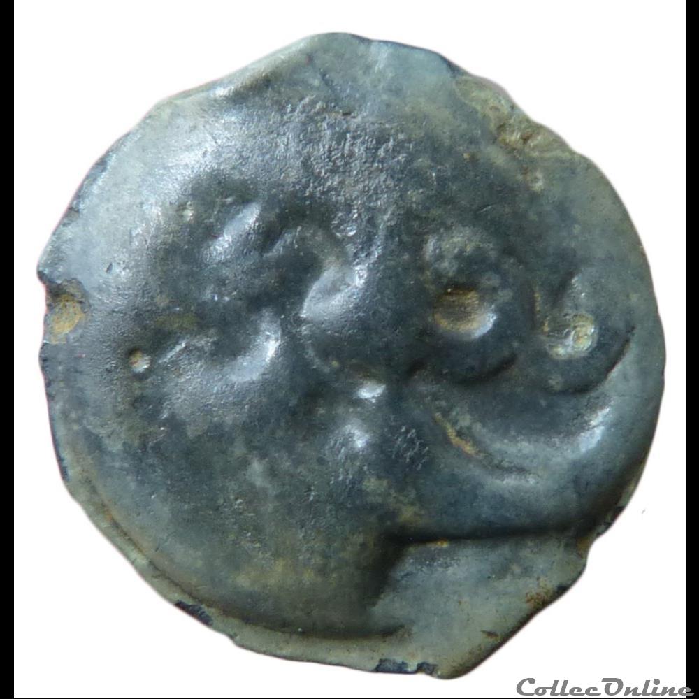 monnaie antique gauloise serie dt230 potin au guerrier courant ou au danseur
