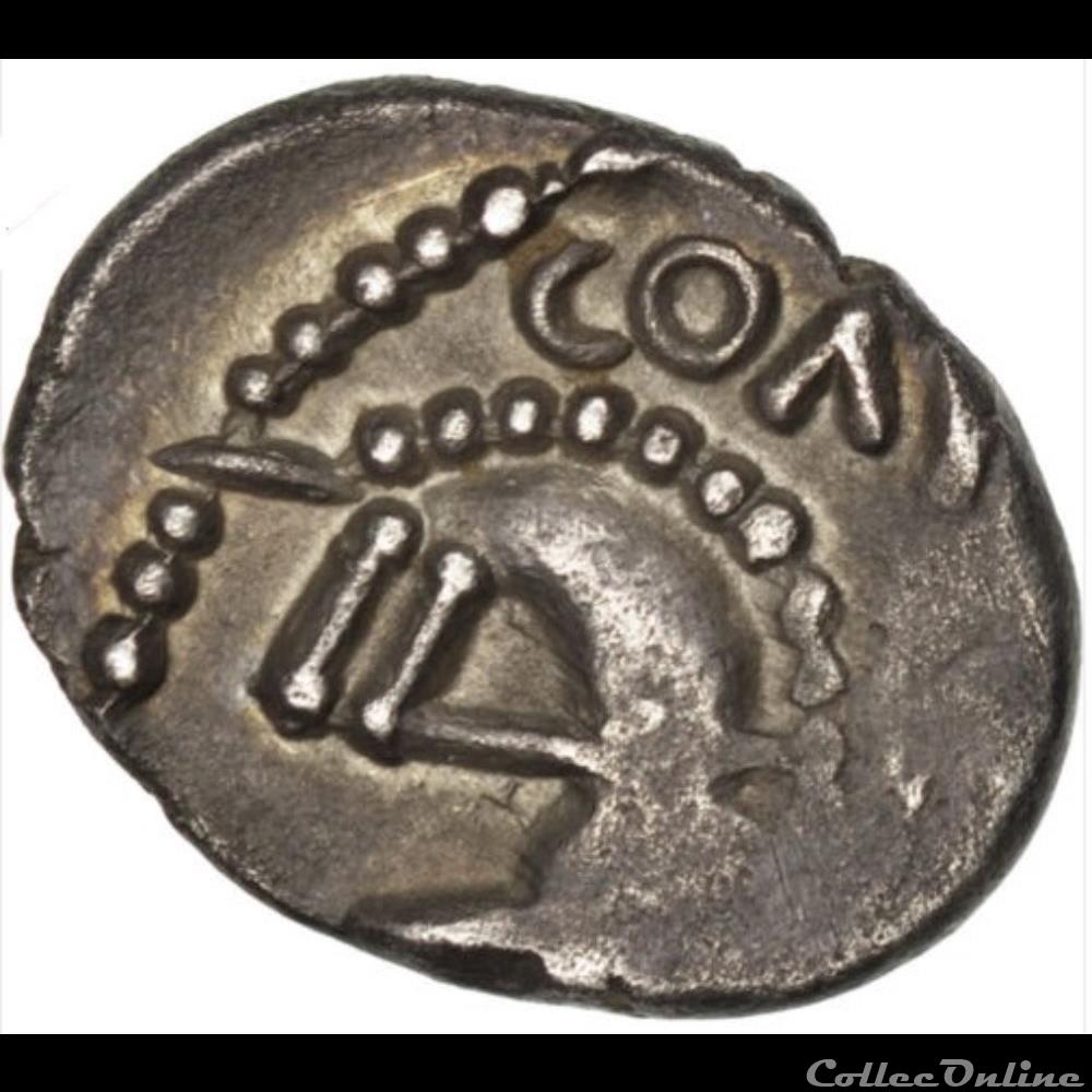 Denier SOLIMA / COLIMA au gros oeil classe I monnaie antique gauloise denier solima colima au gros oeil classe i