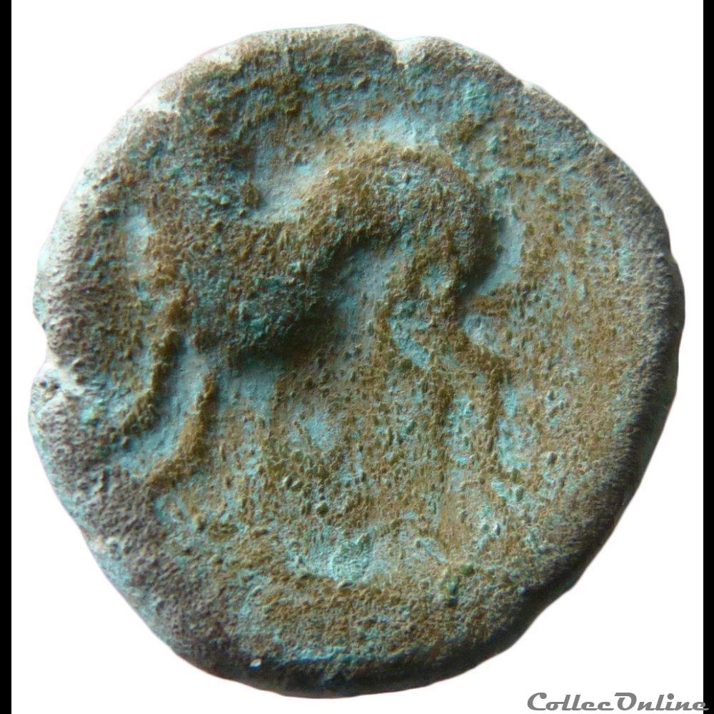 Série 71 DT 596 bronze ATISIOS REMOS monnaie antique gauloise serie 71 dt 596 bronze atisios remos