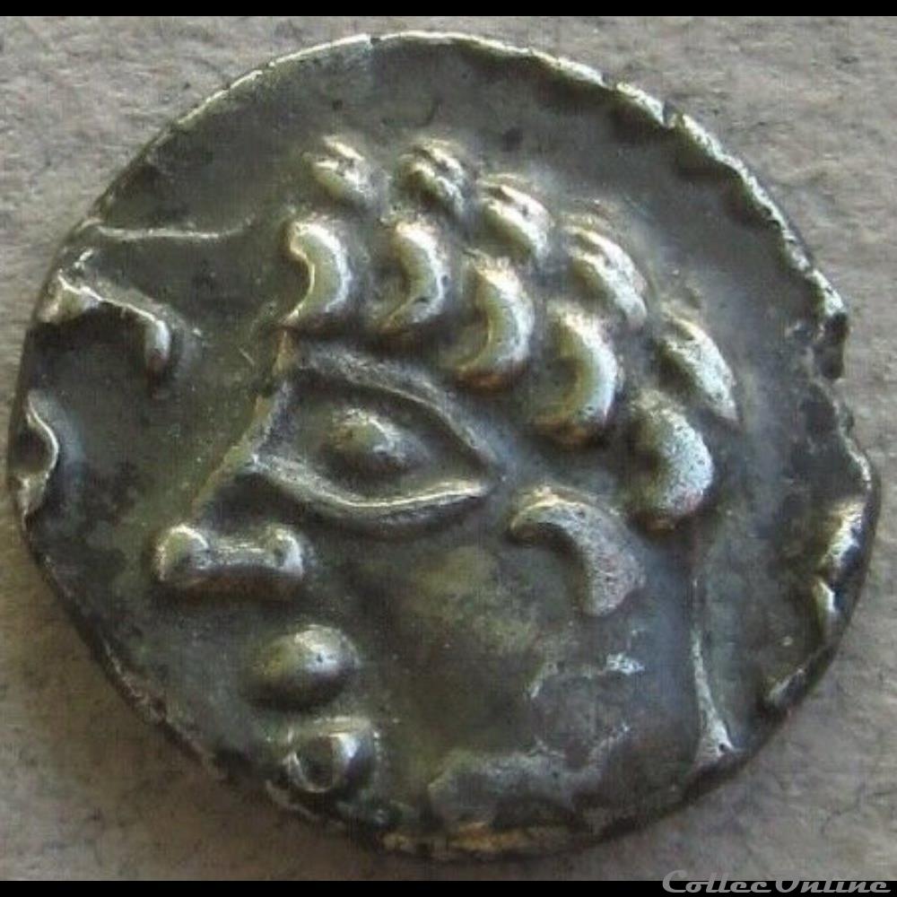 Denier SOLIMA / COLIMA au gros oeil classe I monnaie antique gauloise denier solima colima au gros oeil classe i
