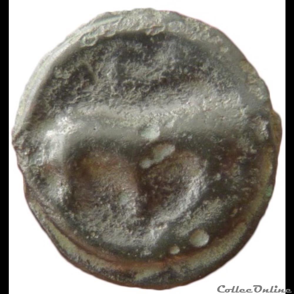 série 1139 DT 3509 potin à la tête diabolique monnaie antique gauloise serie 1139 dt 3509 potin a la tete diabolique