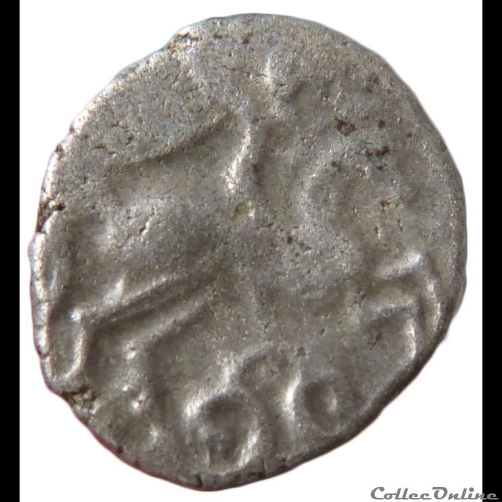 série 1265 DT 3678 drachme au cavalier ailé monnaie antique gauloise serie 1265 dt 3678 drachme au cavalier aile