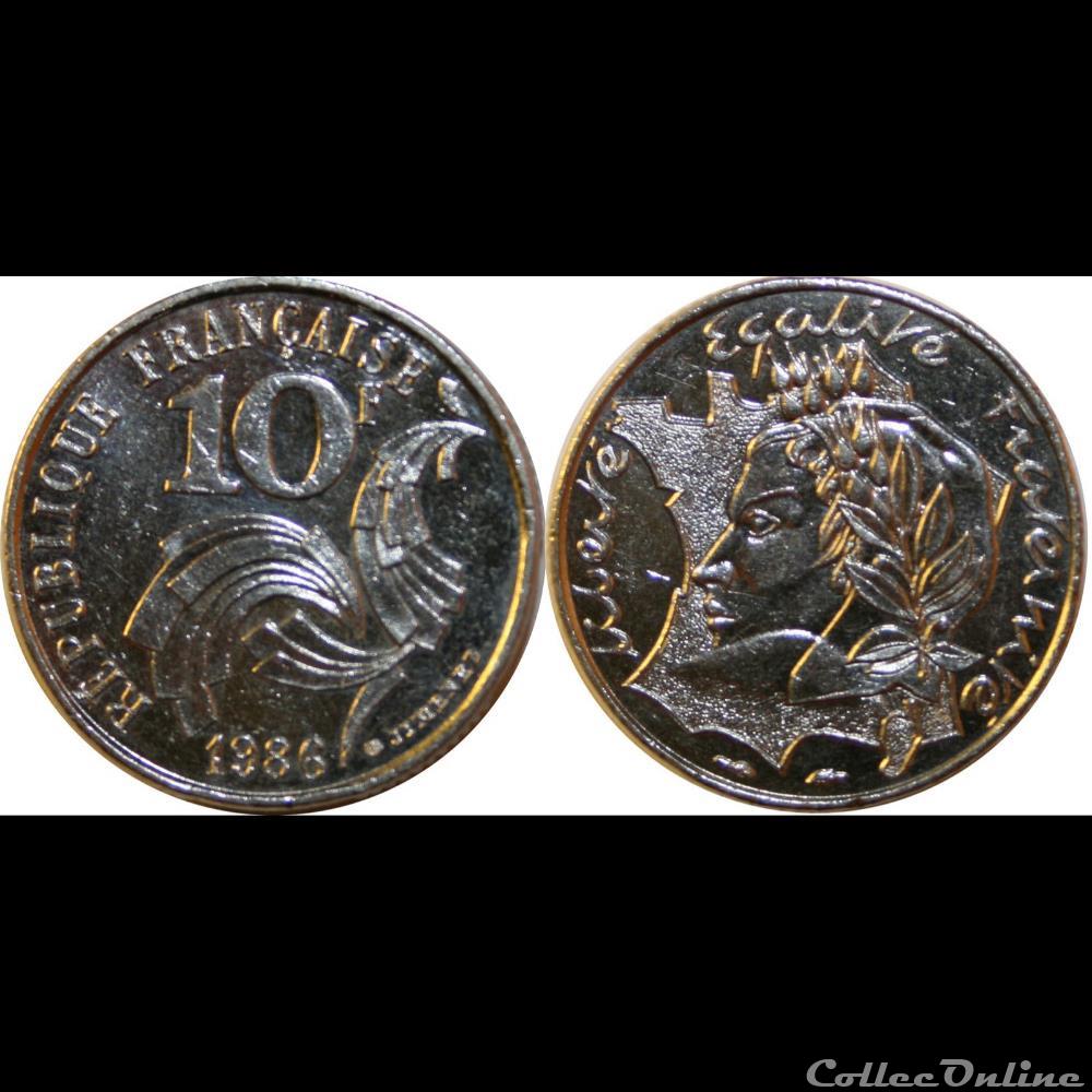 10 francs Jimenez 1986 monnaie france moderne 10 francs jimenez 1986