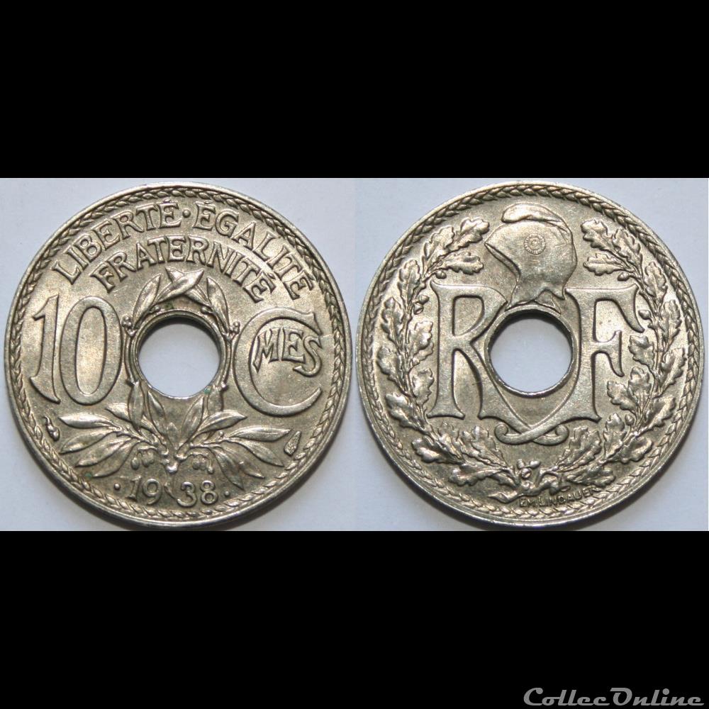 10 centimes Lindauer 1938 monnaie france moderne 10 centimes lindauer 1938