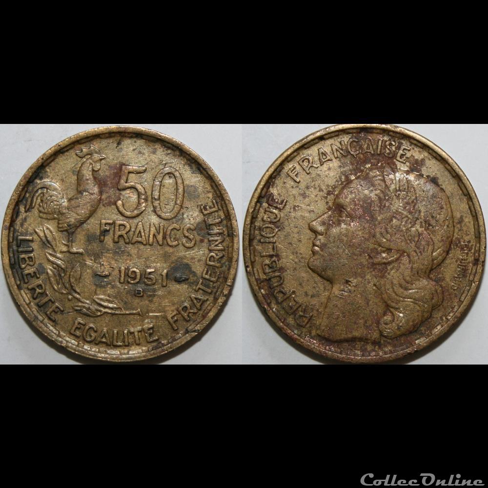 50 francs Guiraud 1951 monnaie france moderne 50 francs guiraud 1951