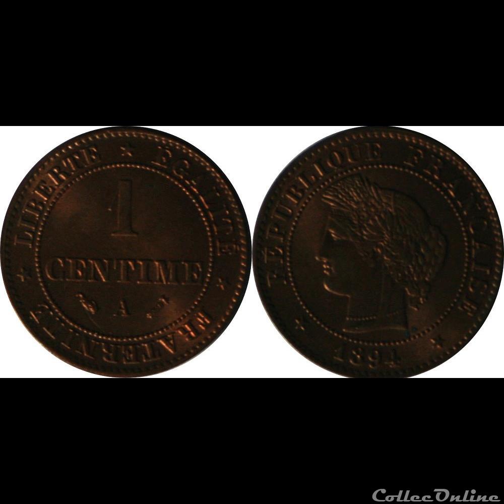 1 centime Cérès 1894 A monnaie france moderne 1 centime ceres 1894 a