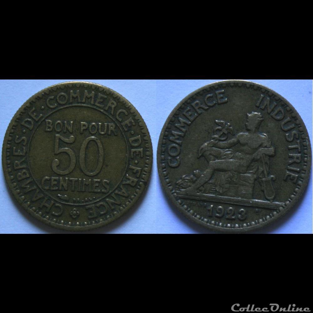 50 centimes Chambres de Commerce 1923 monnaie france moderne 50 centimes chambres de commerce 1923