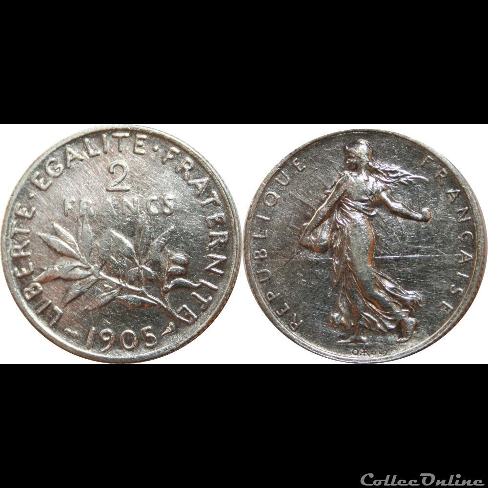 2 francs Semeuse 1905 monnaie france moderne 2 francs semeuse 1905