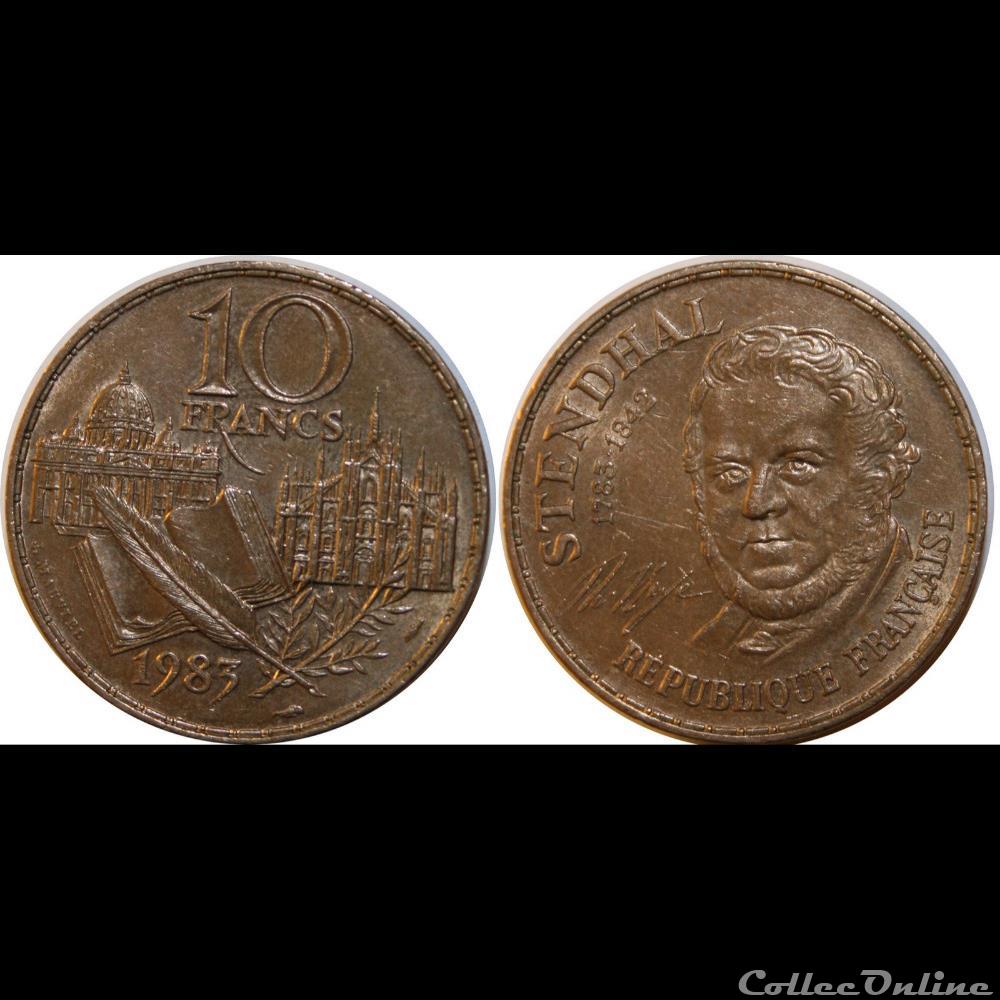 10 francs Stendhal 1983 monnaie france moderne 10 francs stendhal 1983