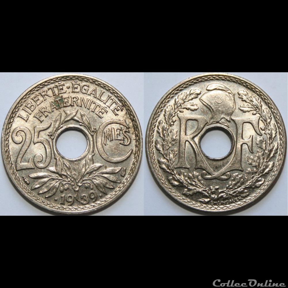 25 centimes Lindauer 1939 monnaie france moderne 25 centimes lindauer 1939