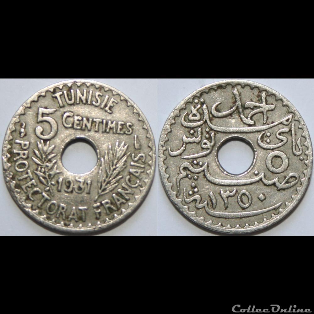 Tunisie - Protectorat Français 10 centimes 1931 monnaie france moderne tunisie protectorat francais 10 centimes 1931