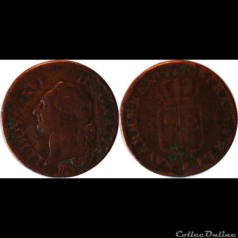 Louis XVI - Sol à l'écu - 1790 B monnaie france royale louis xvi sol a ecu 1790 b