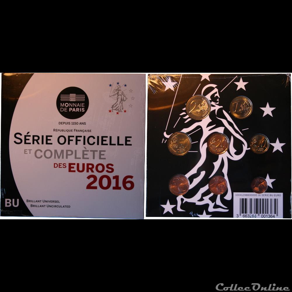 monnaie france serie bu euros 2016