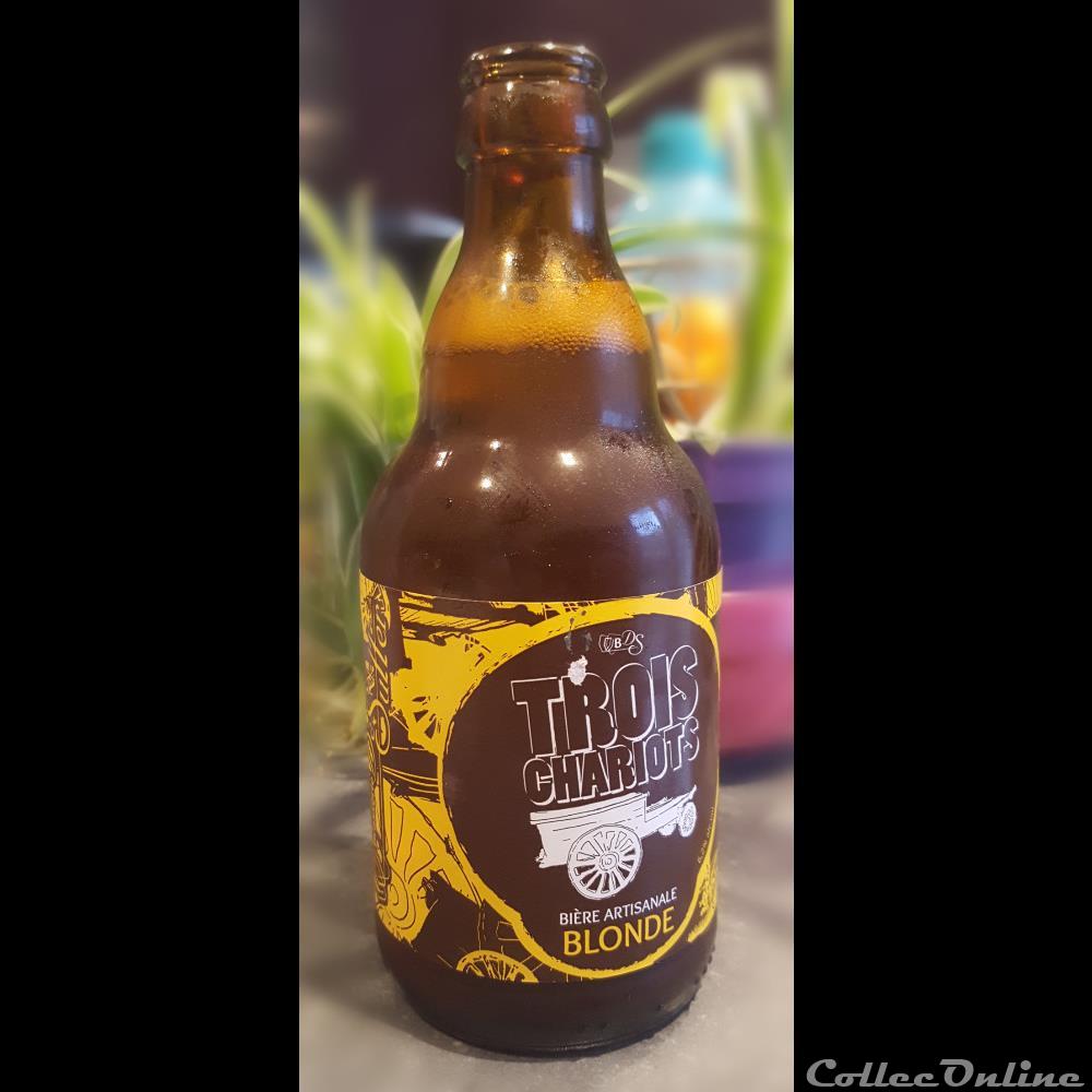 Trois Chariot Blonde 2 capsule muselet biere france trois chariot blonde