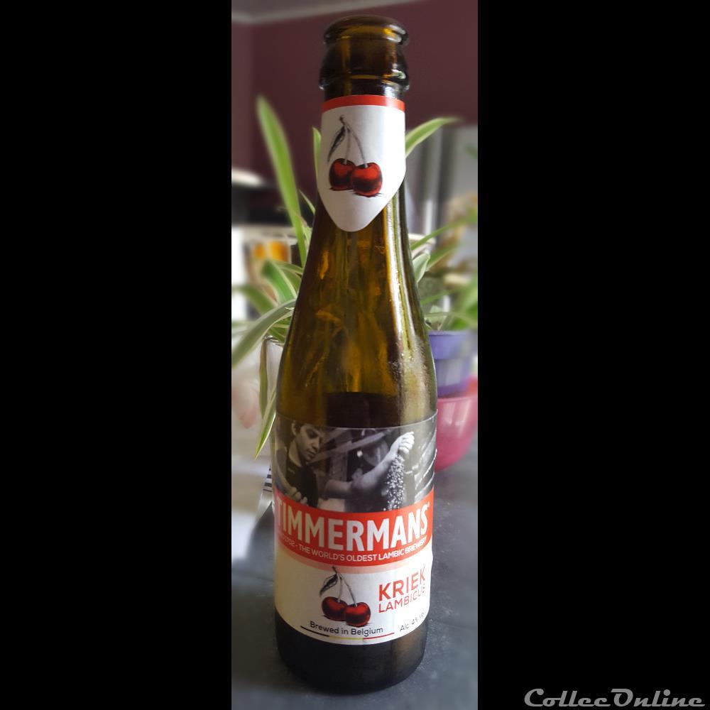 Timmermans Kriek Lambicus 2 capsule muselet biere belgique timmermans kriek lambicus