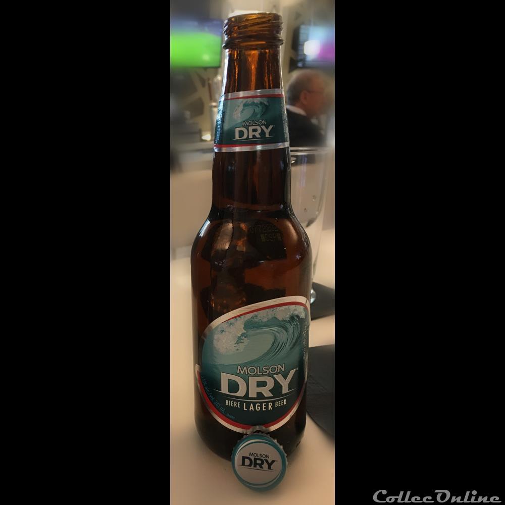 Molson Dry 2 capsule muselet biere canadum molson dry