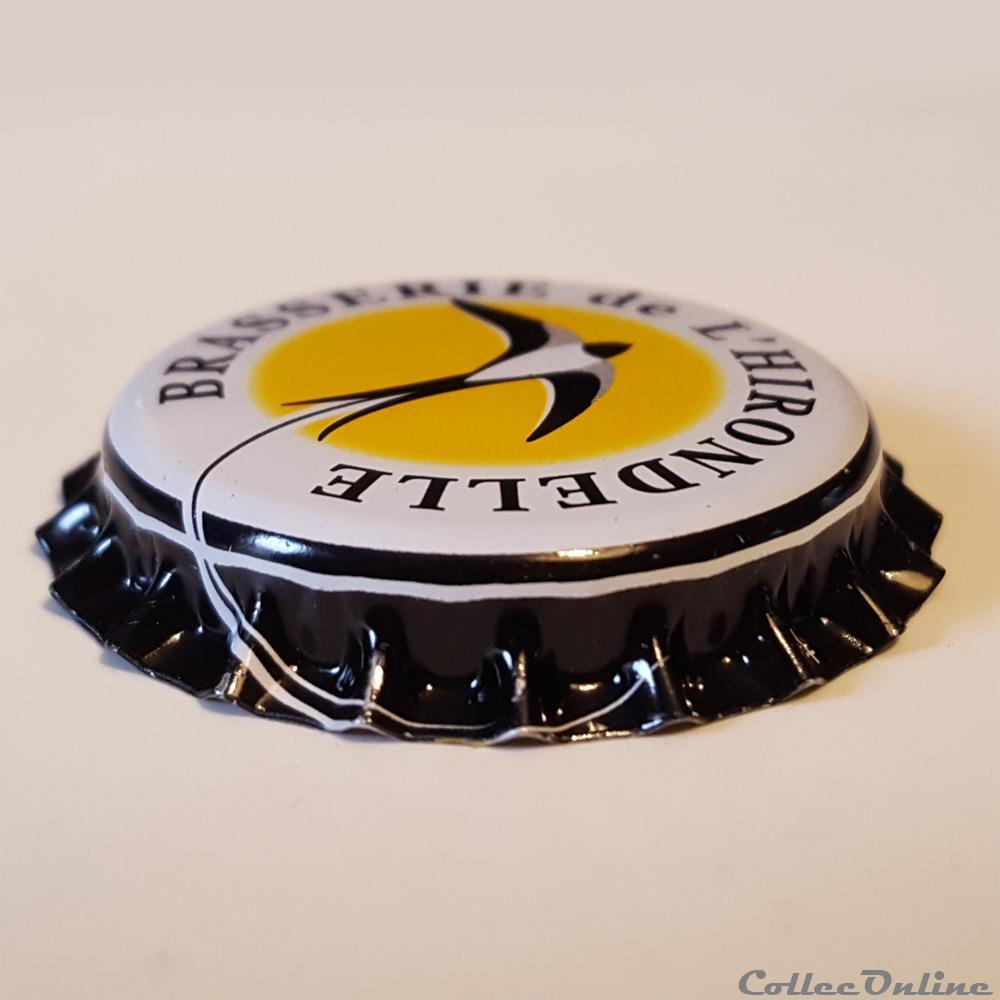 Brasserie de l'hirondelle (Neuve) 2 capsule muselet biere france brasserie de hirondelle neuve