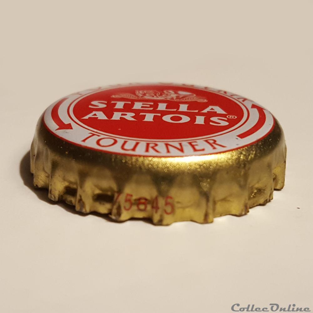 Stella Artois 2 capsule muselet biere belgique stella artois