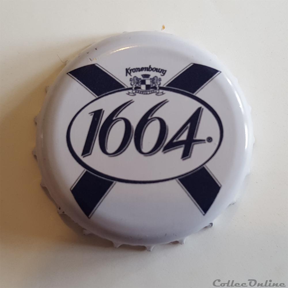 capsule muselet biere france 1664 blanc