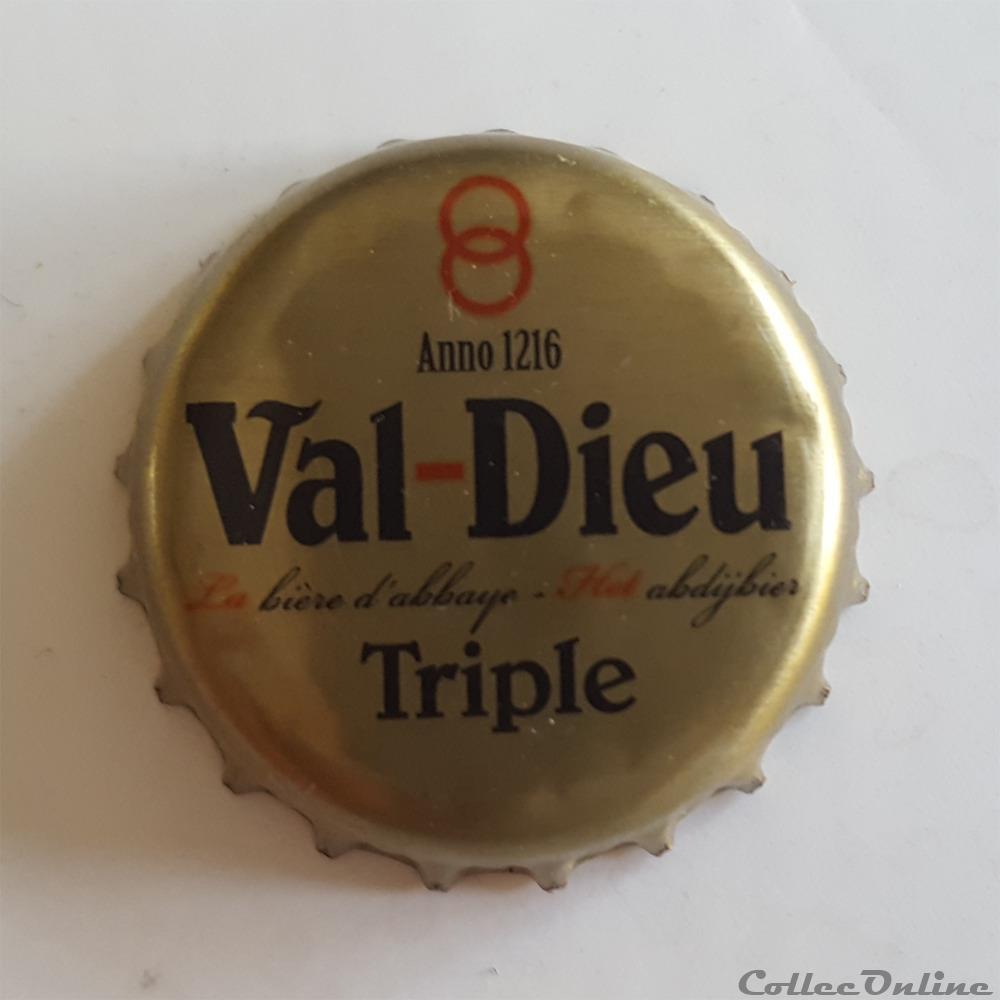 Val-Dieu Triple capsule muselet biere belgique val dieu triple