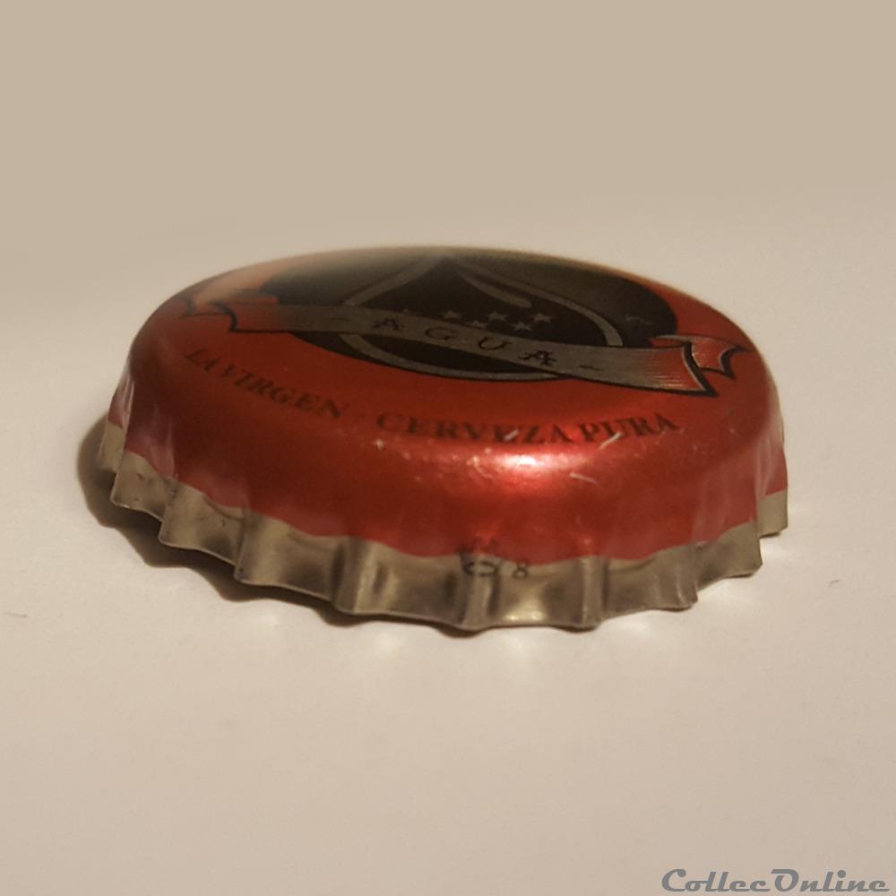 La Virgen (Agua) 2 capsule muselet biere espagne la virgen agua