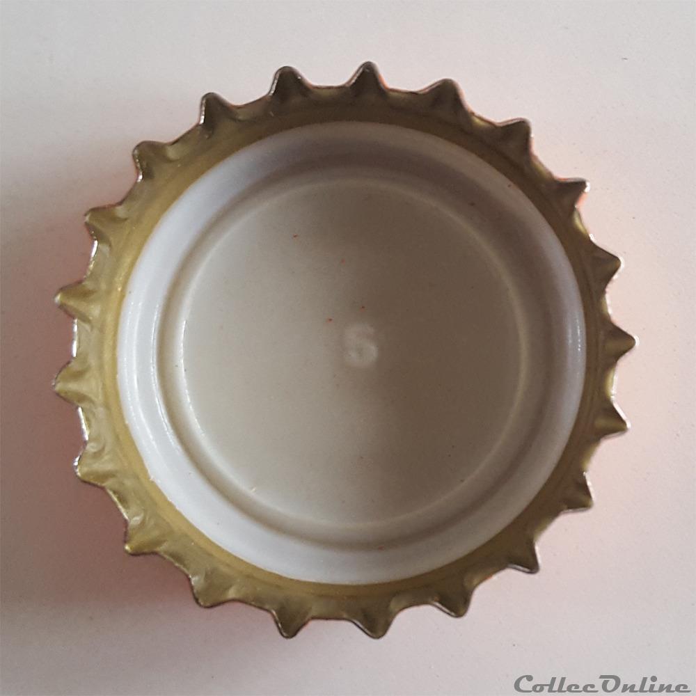 Unie - Orange - FK 4 capsule muselet biere belgique unie orange fk