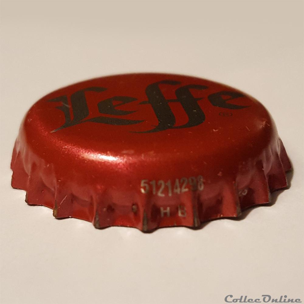 Leffe Ruby 2 capsule muselet biere belgique leffe ruby