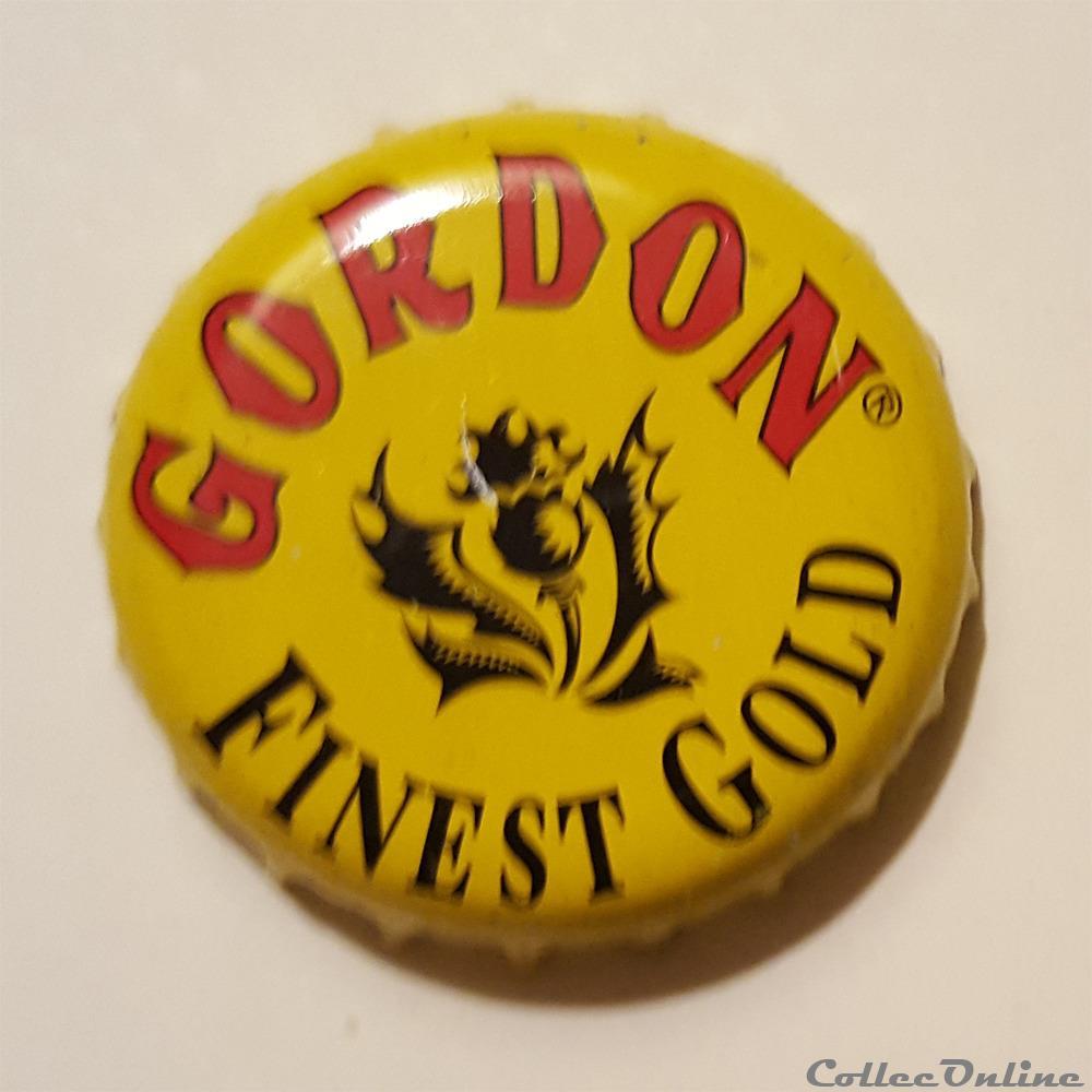 Gordon Finest Gold capsule muselet biere belgique gordon finest gold