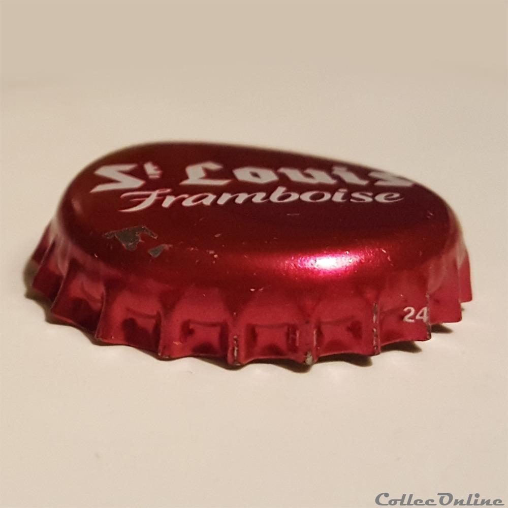 St Louis Framboise 2 capsule muselet biere belgique st louis framboise
