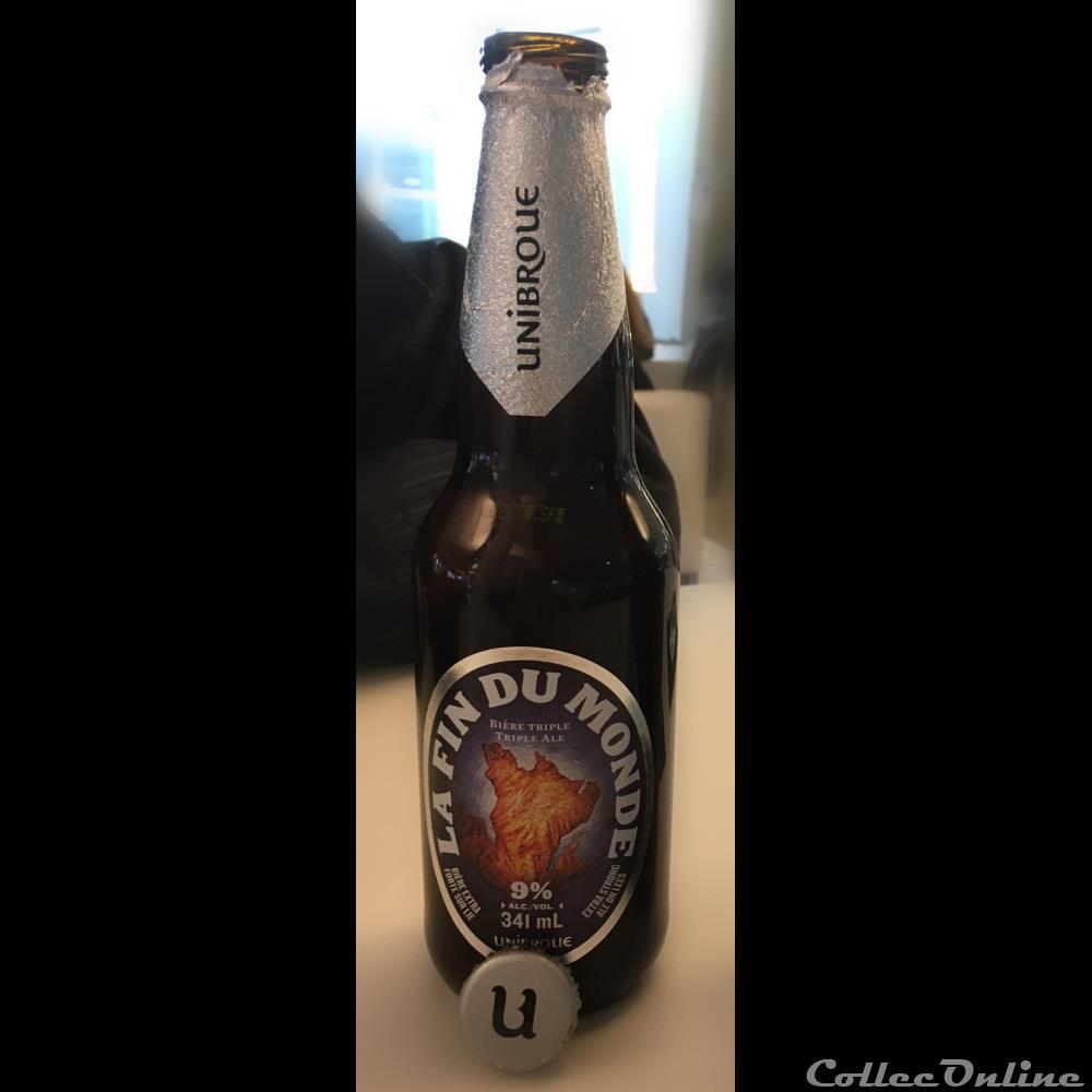 La fin du monde 2 capsule muselet biere canadum la fin du monde