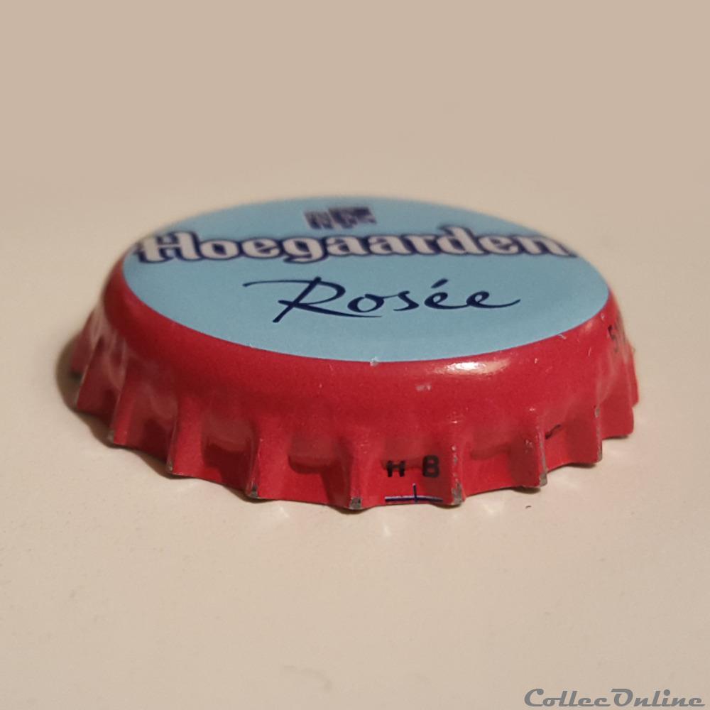 capsule muselet biere belgique hoegaarden rosee