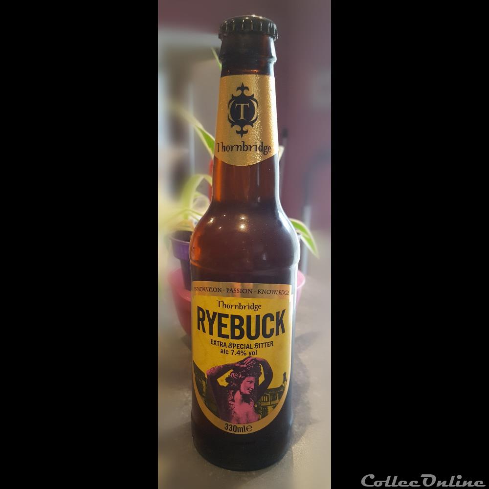 Thornbridge Ryebuck 2 capsule muselet biere royaume uni thornbridge ryebuck