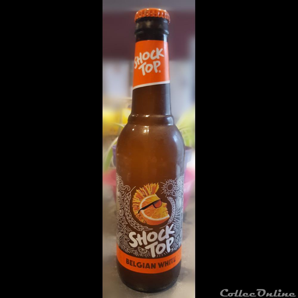 Shock Top Belgian White 2 capsule muselet biere usa shock top belgian white