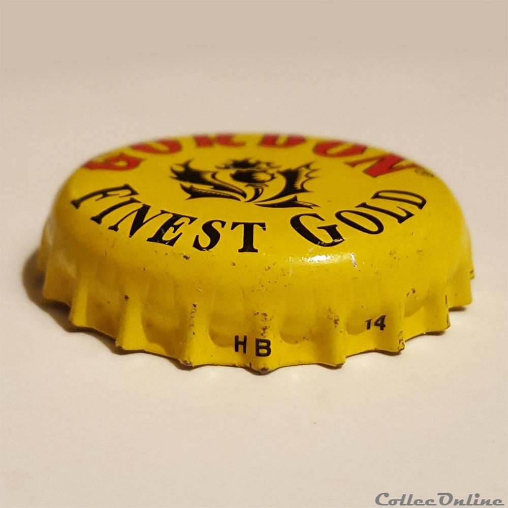 Gordon Finest Gold 2 capsule muselet biere belgique gordon finest gold