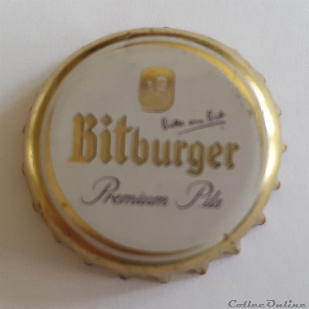 capsule muselet biere allemagne bitburger premium pils
