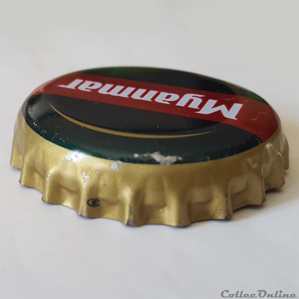 Myanmar Beer 2 capsule muselet biere france myanmar beer