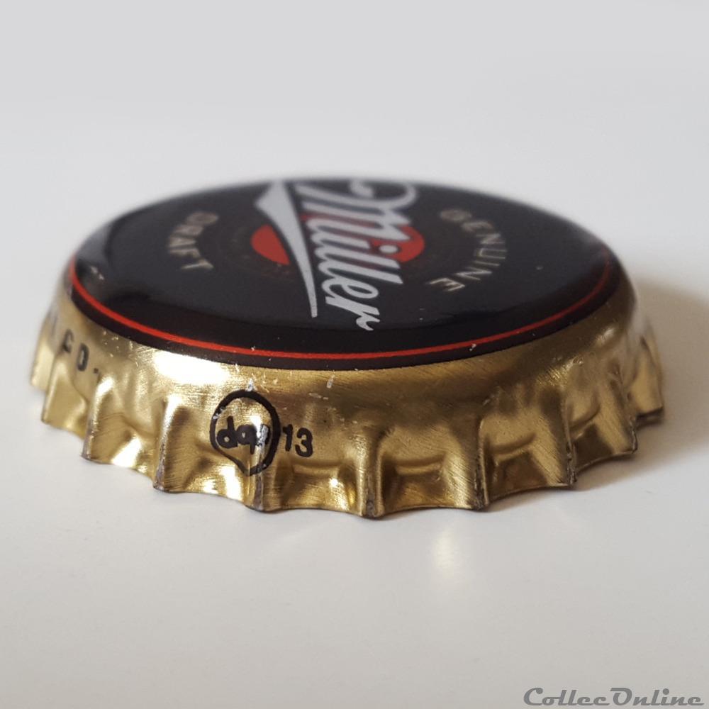 Miller Genuine Draft 3 capsule muselet biere usa miller genuine draft