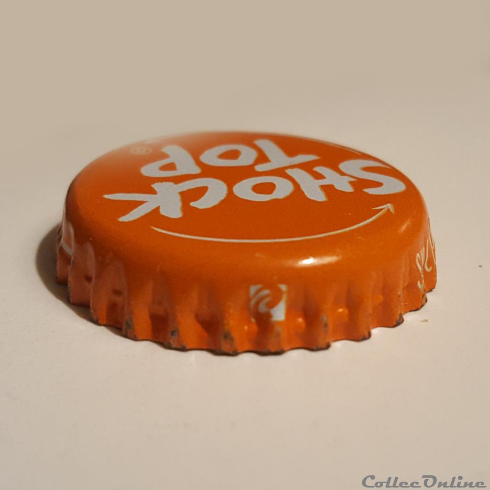 Shock Top Belgian White 3 capsule muselet biere usa shock top belgian white