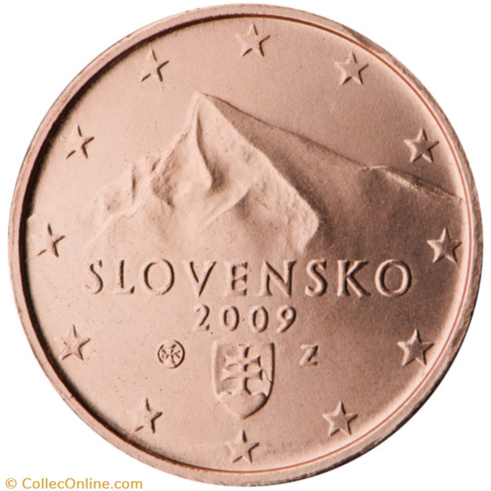 2 cents monnaies euros a slovaquie 2 cents