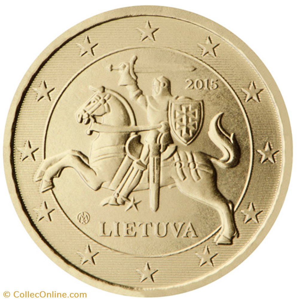 monnaies euros a lituanie 50 cents
