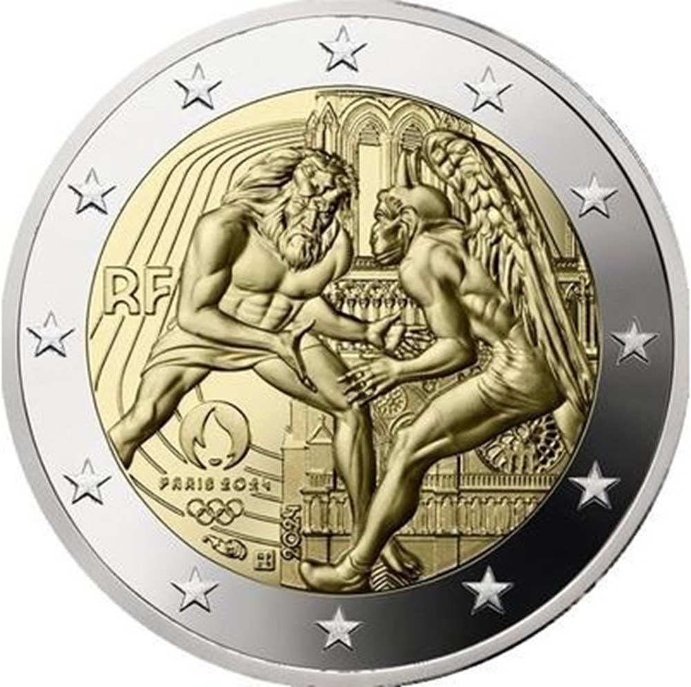 France Jeux Olympiques De Paris 2024 4 4 Moedas Euro Fran A   1aa50419c5f341ce959cf555a93f404a 